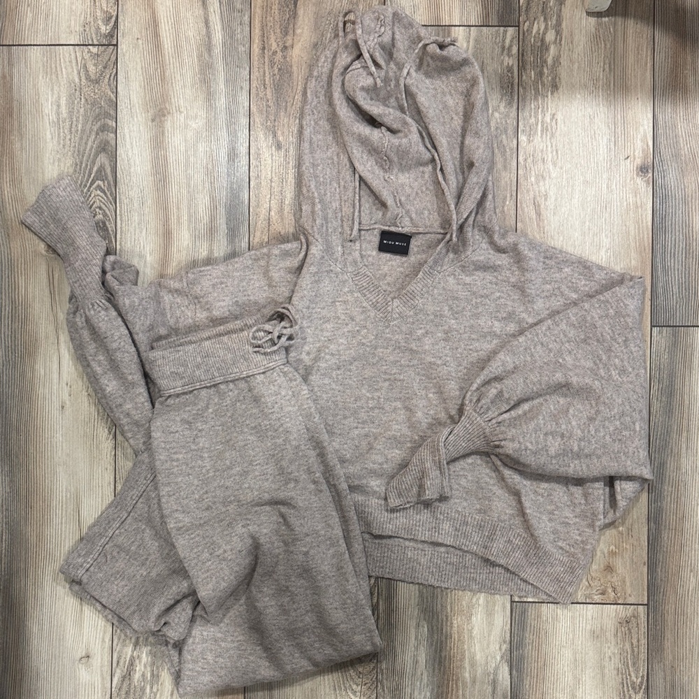 Cozy V-Neck Sweater in Tan